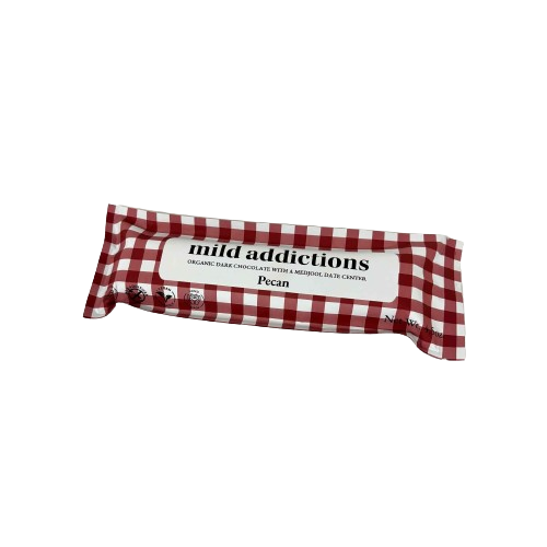 MILD ADDICTIONS CHOCOLATE AND DATE BAR WITH PECAN 4.5oz