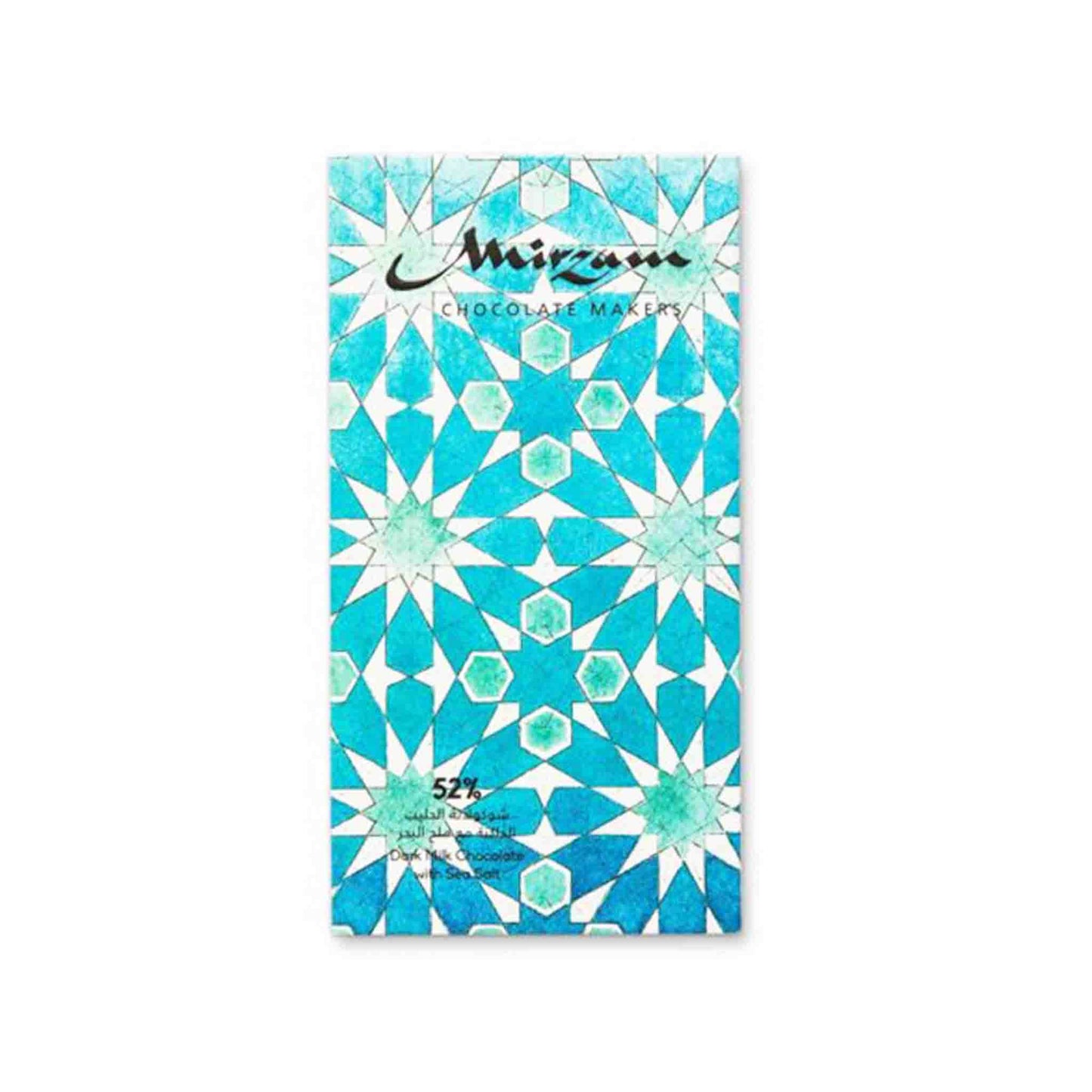 MIRZAM 52% DARK MILK CHOCOLATE WITH SEA SALT 70g