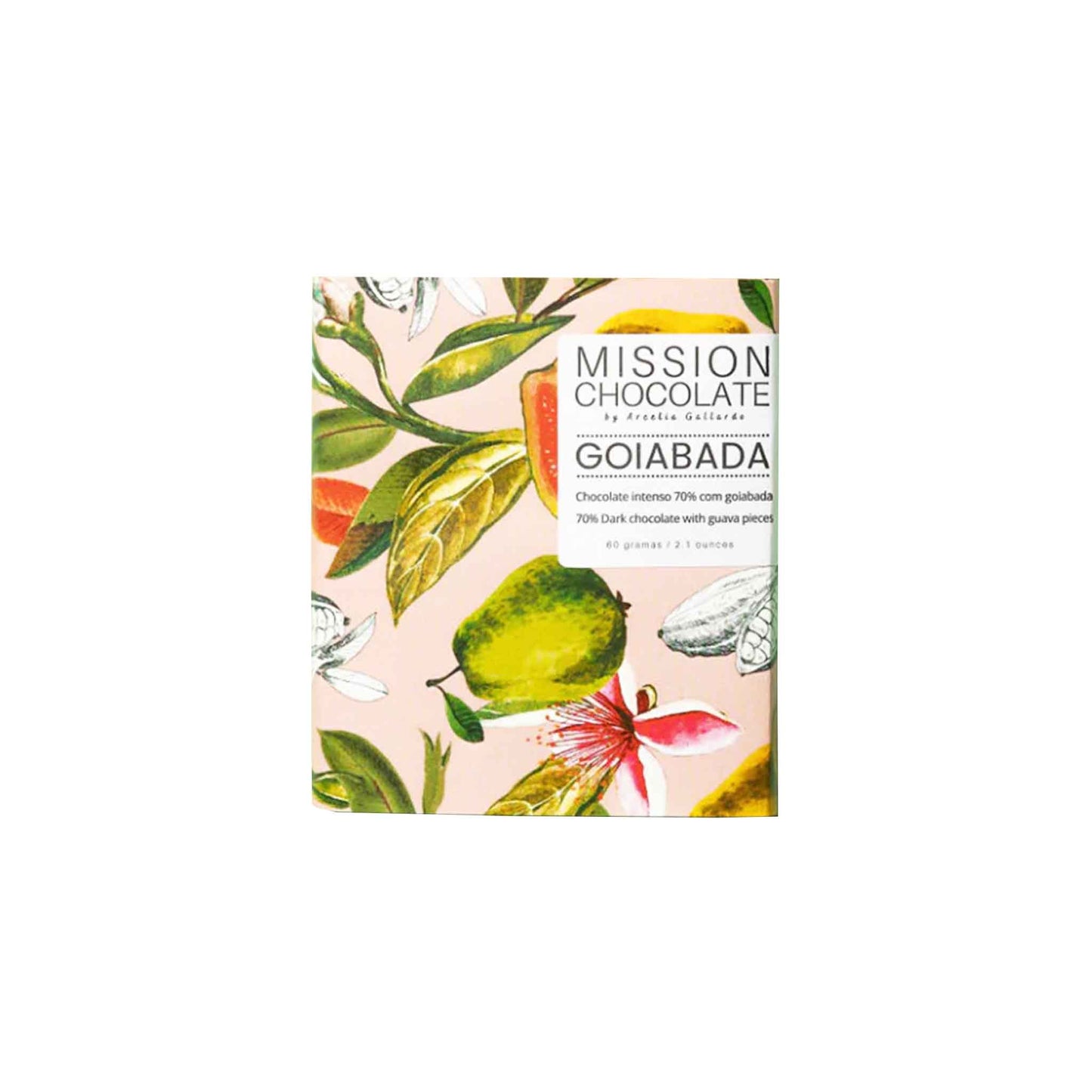 MISSION 70% DARK CHOCOLATE WITH CANDIED GUAVA 60g