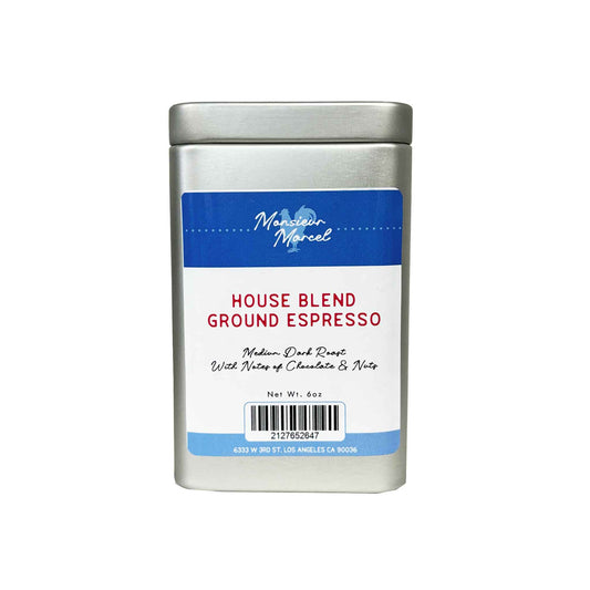 MONSIEUR MARCEL HOUSE BLEND GROUND ESPRESSO 6oz