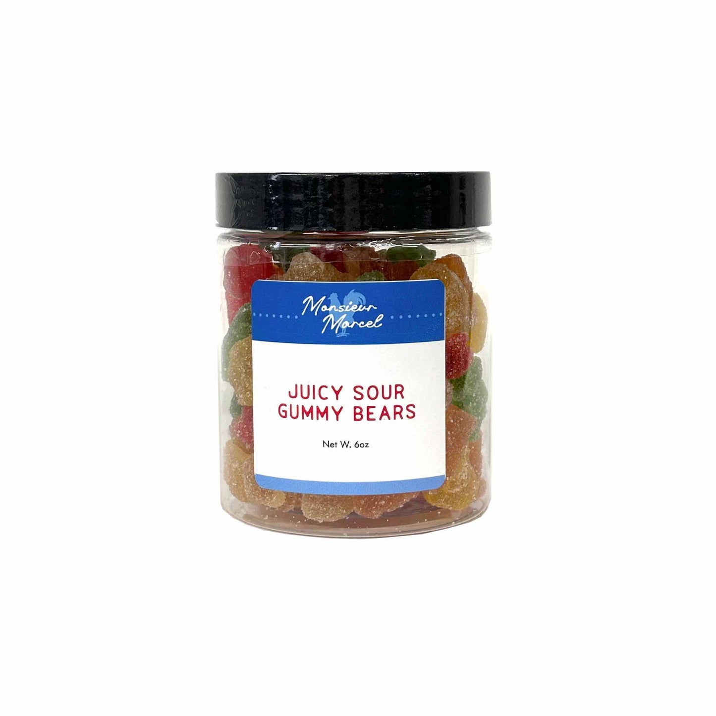 MONSIEUR MARCEL JUICY SOUR GUMMY BEARS 6oz