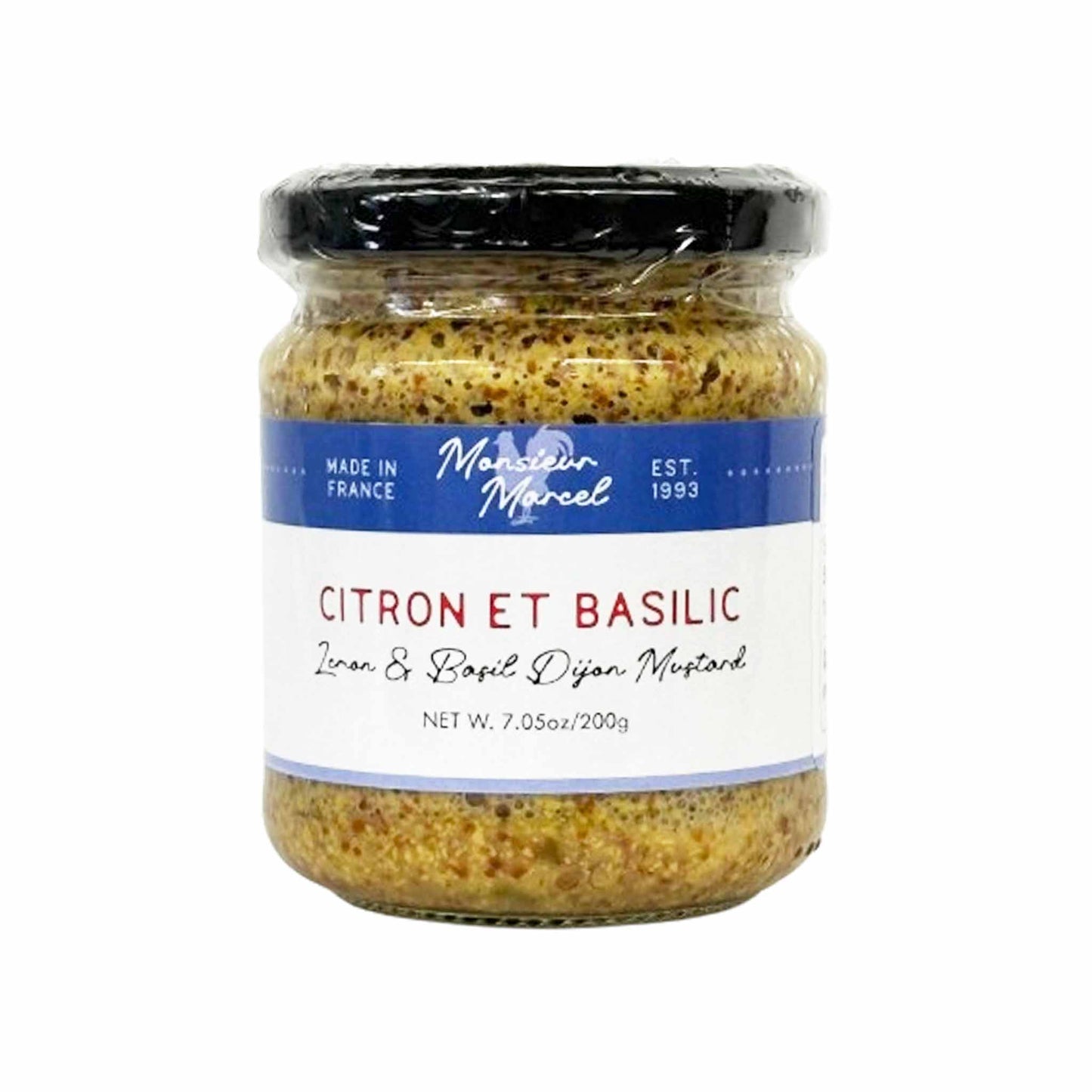 MONSIEUR MARCEL LEMON AND BASIL DIJON MUSTARD 200g