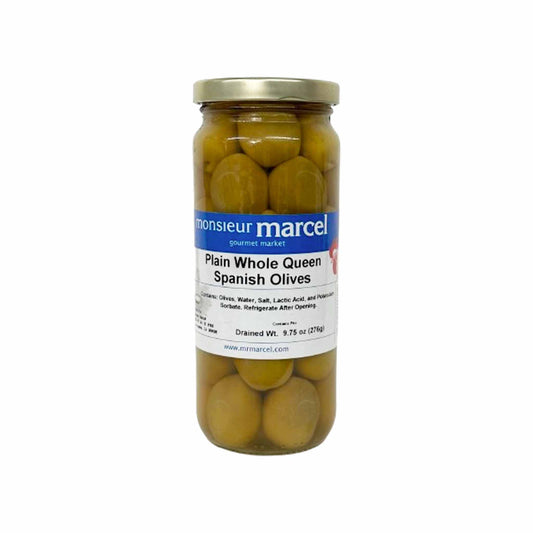 MONSIEUR MARCEL PLAIN WHOLE SPANISH OLIVES 9.75oz