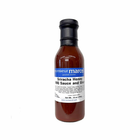 MONSIEUR MARCEL SRIRACHA HONEY BARBECUE SAUCE & GLAZE 14oz