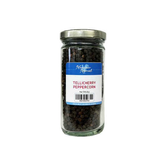 MONSIEUR MARCEL WHOLE TELLICHERRY PEPPERCORNS 4.5oz