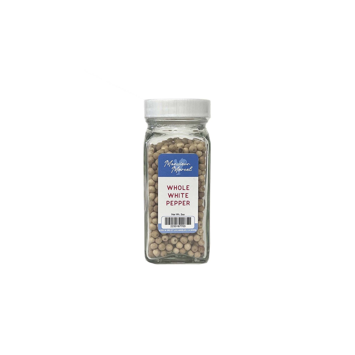 MONSIEUR MARCEL WHOLE WHITE PEPPER 2oz