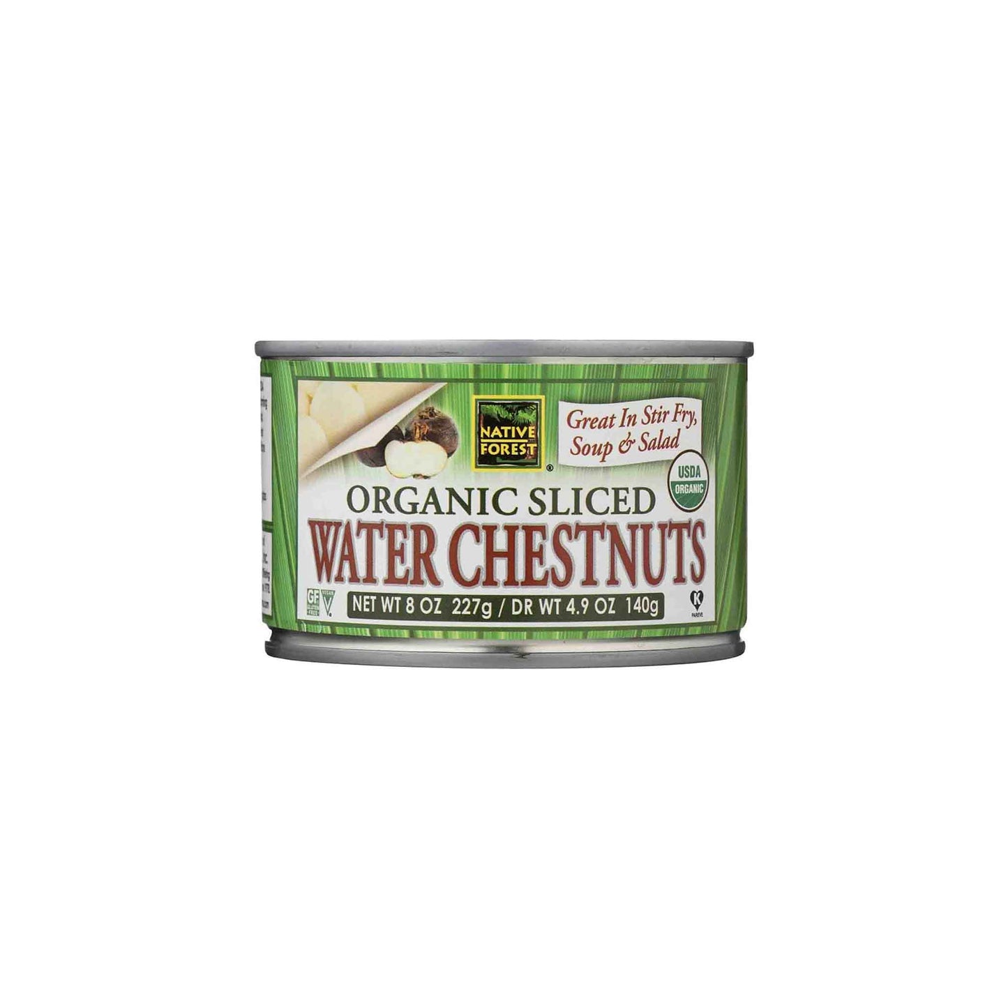 NATIVE FOREST ORGANIC WATER CHESTNUTS 8oz