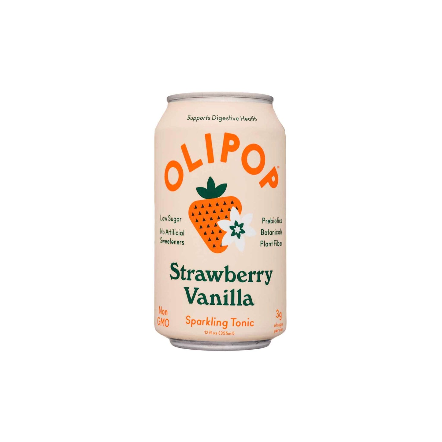 OLIPOP STRAWBERRY VANILLA 12oz