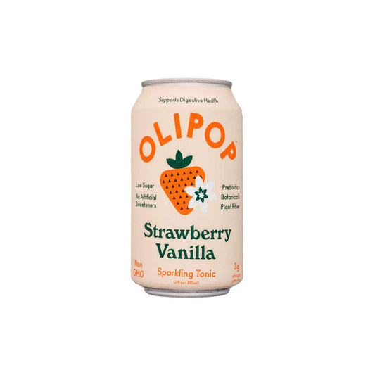 OLIPOP STRAWBERRY VANILLA 12oz