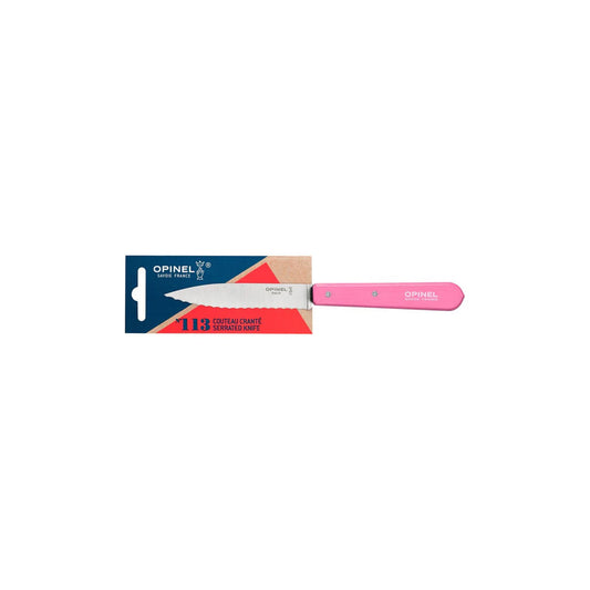 OPINEL NO.113 SERRATED KNIFE PINK