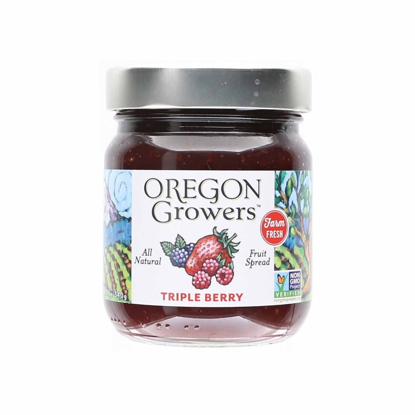 OREGON GROWERS TRIPLE BERRY SPREAD 12oz