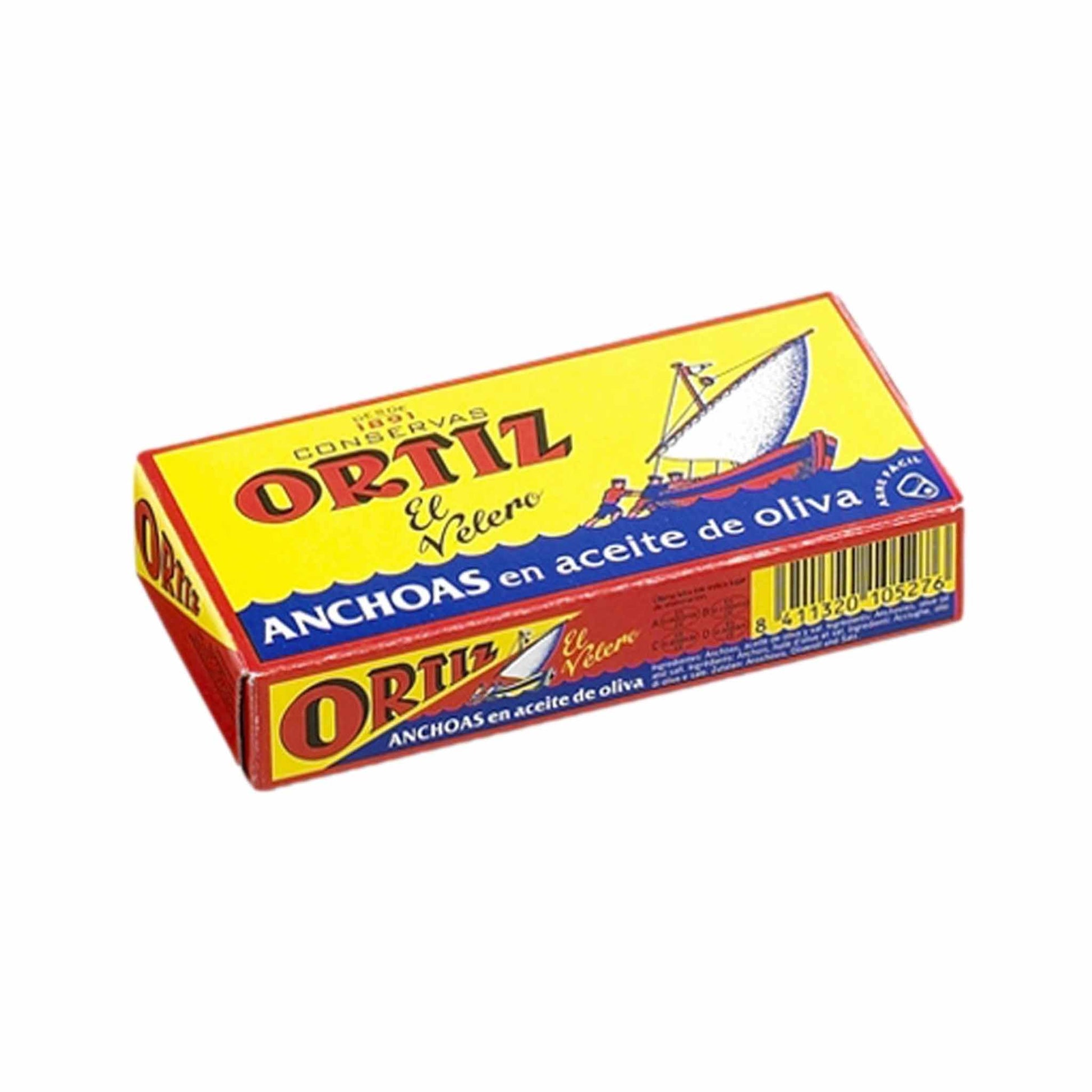 Ortiz Anchovies in Olive Oil in a Square Tin