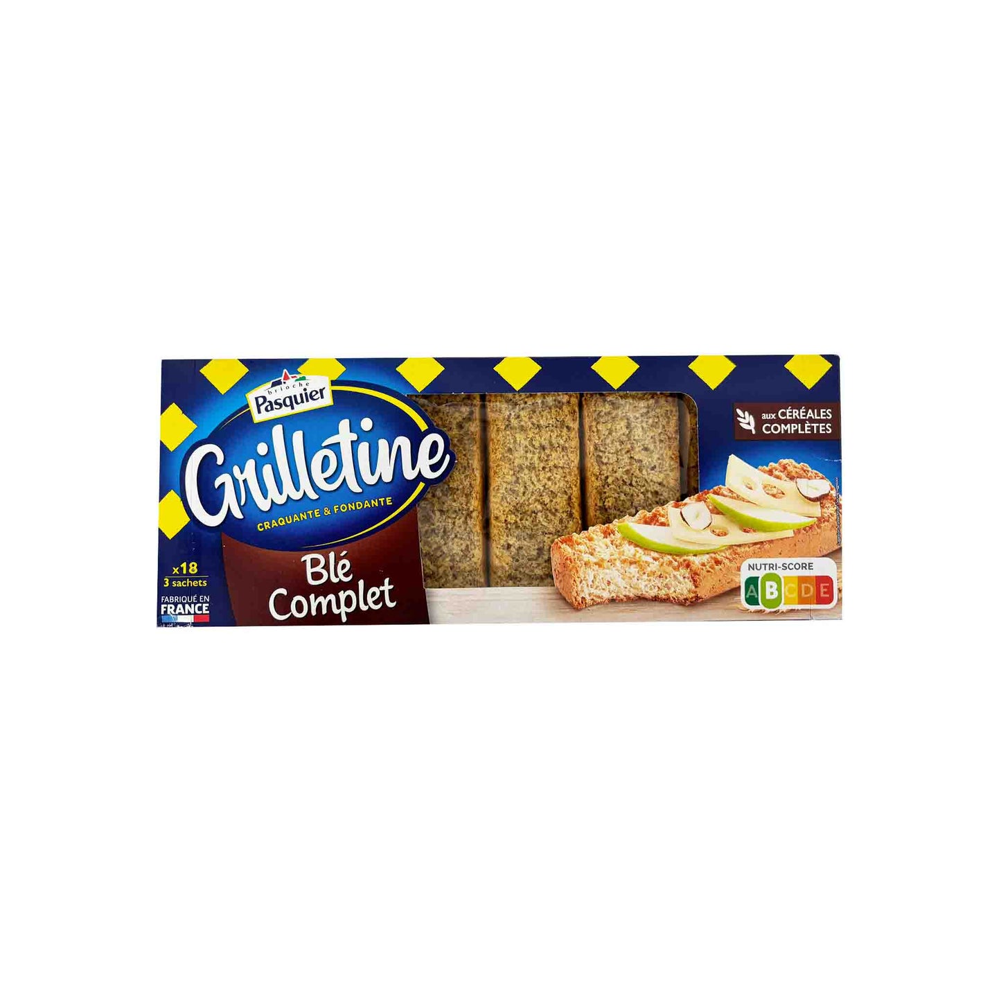 PASQUIER WHOLE WHEAT GRILLETINES TOASTS 8.5oz