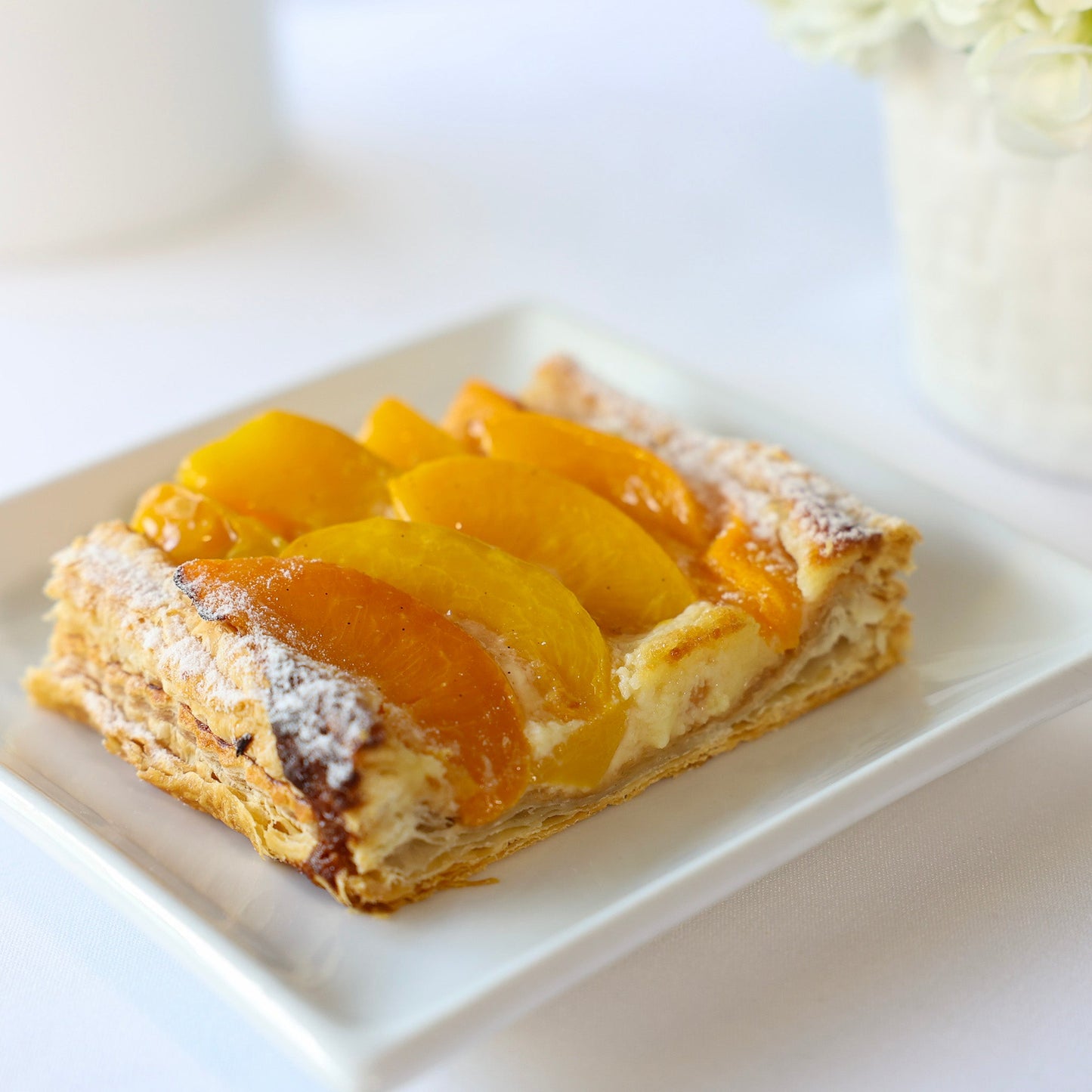 PEACH TART SLICE