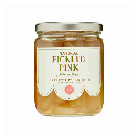 PICKLED PINK SPICED WATERMELON PICKLES 16oz