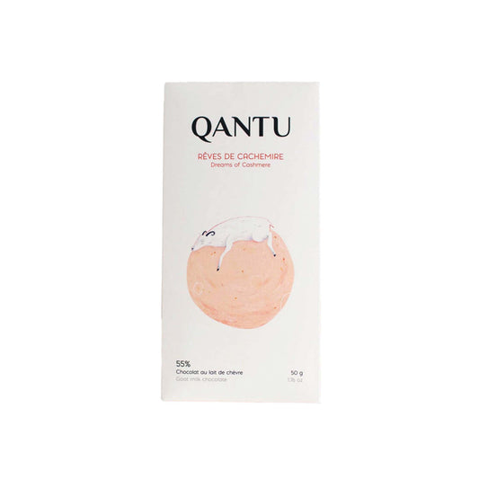 QANTU REVES DE CACHEMIRE 55% GOAT MILK CHOCOLATE 50g