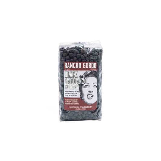 RANCHO GORDO BLACK GARBANZO beans 16oz