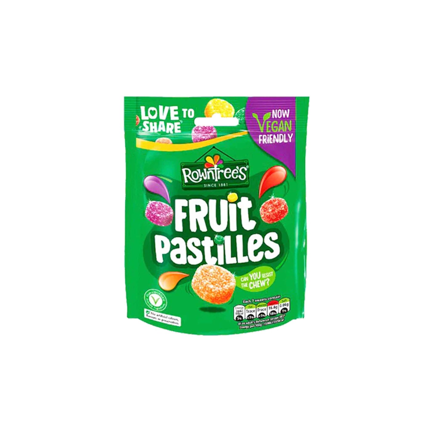 ROWNTREES FRUIT PASTILLES BAG 143g