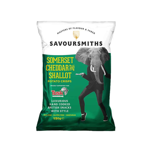 SAVOURSMITHS CHEDDAR & SHALLOT CHIPS 5.29oz