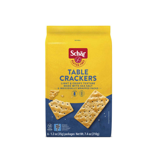 SCHAR GLUTEN FREE TABLE CRACKERS 7.4oz