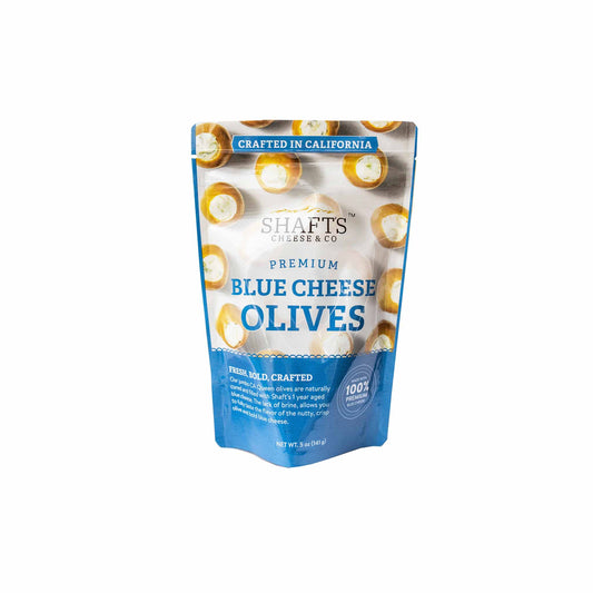 SHAFT'S BLUE CHEESE OLIVES 5oz