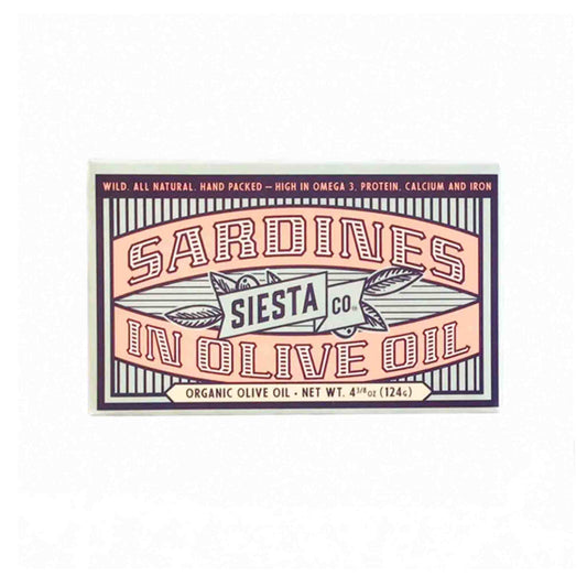 SIESTA CO. SARDINES IN EXTRA VIRGIN OLIVE OIL 124g