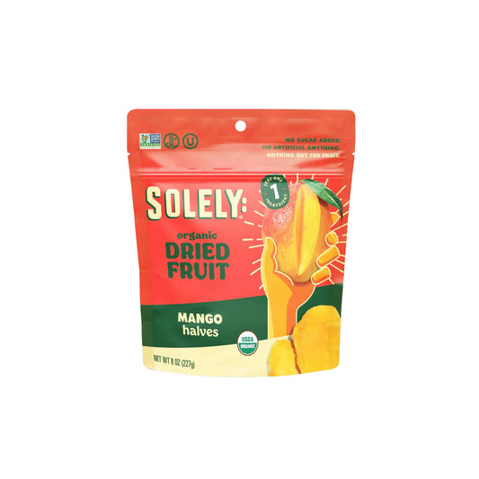 SOLELY ORGANIC DRIED MANGO HALVES 8oz