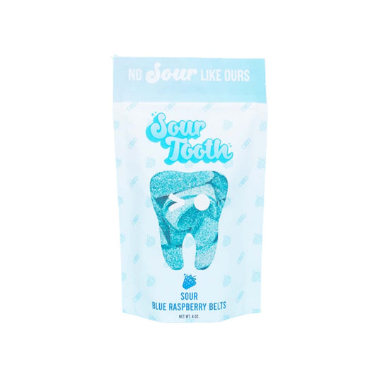 SOUR TOOTH SOUR BLUE RASPBERRY BELTS 4oz