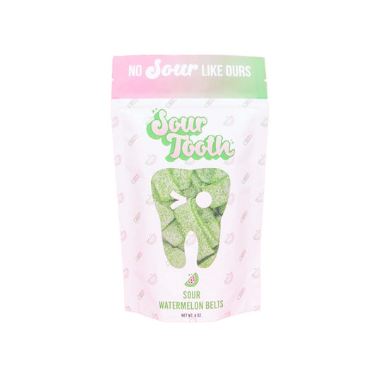 SOUR TOOTH SOUR WATERMELON BELTS 4oz