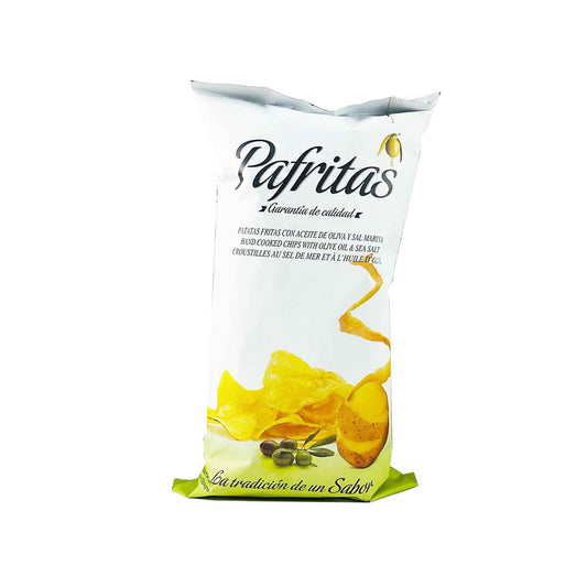 SPANISH PAFRITAS EXTRA VIRGIN OLIVE OIL & SEA SALT CHIPS 140g