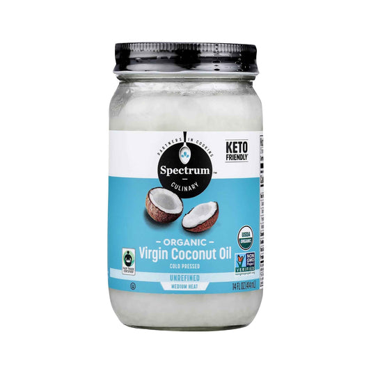 SPECTRUM ORGANIC VIRGIN COCONUT OIL 14oz