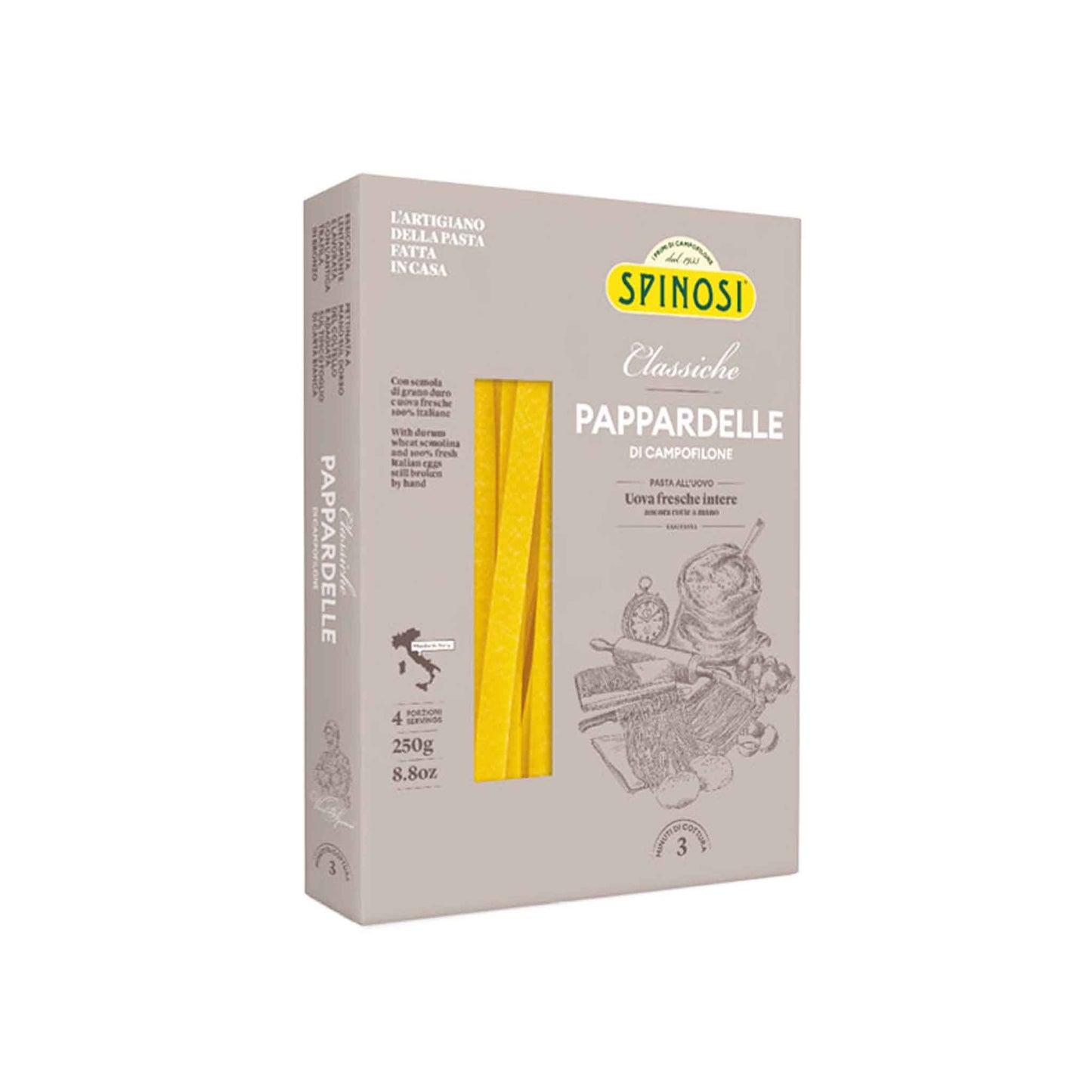 SPINOSI EGG PAPPARDELLE PASTA 250g