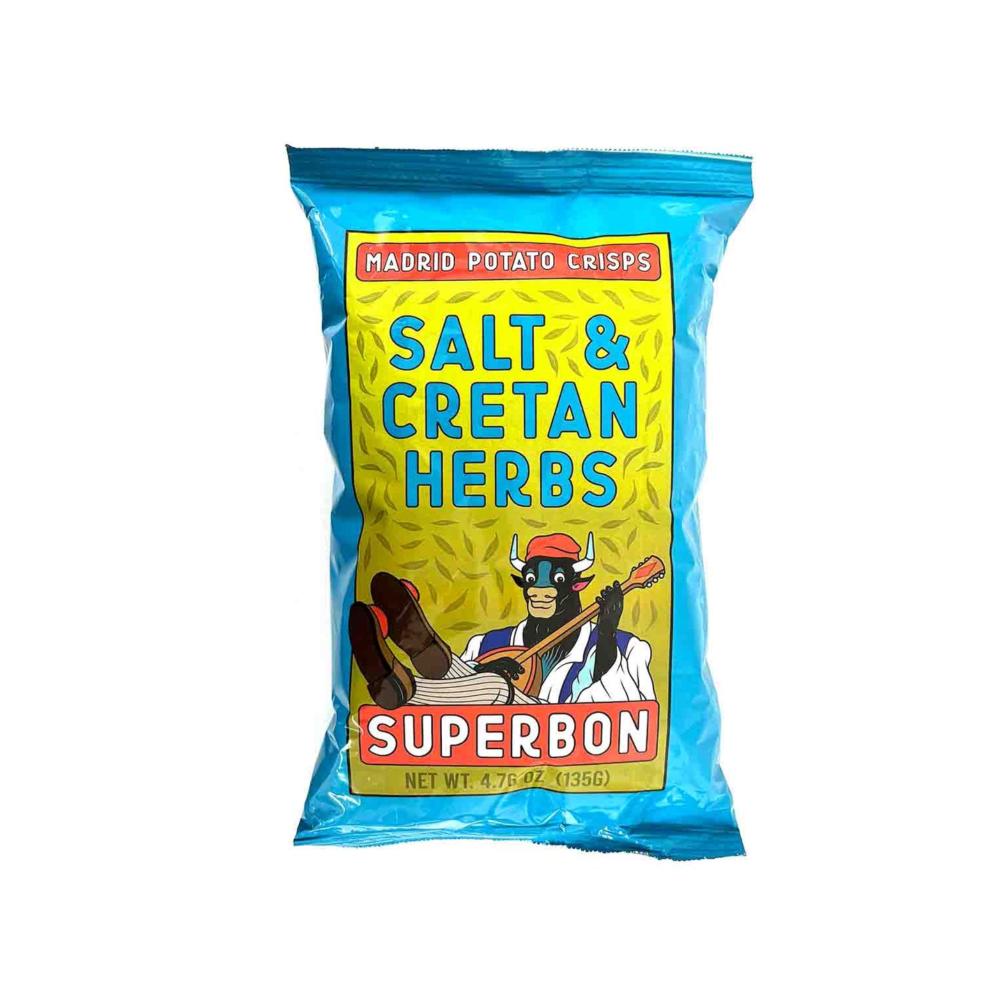 SUPERBON SALT & CRETAN HERB POTATO CHIPS 135g