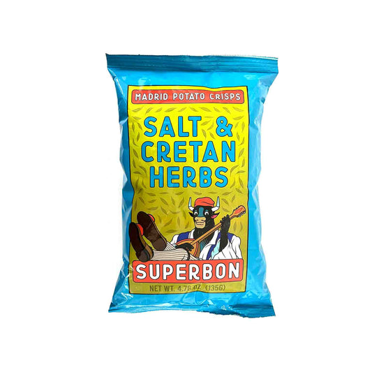 SUPERBON SALT & CRETAN HERB POTATO CHIPS 135g