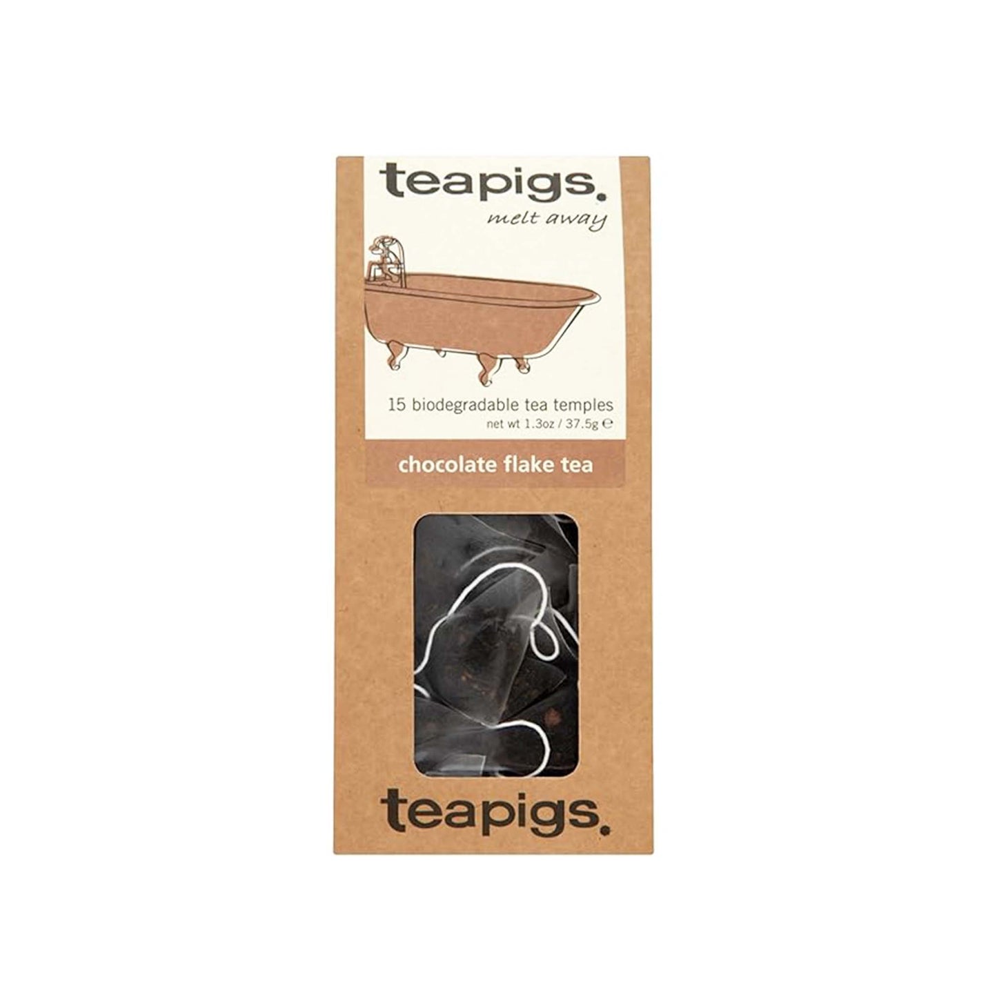 TEAPIGS CHOCOLATE FLAKE TEA 15ct 1.3oz