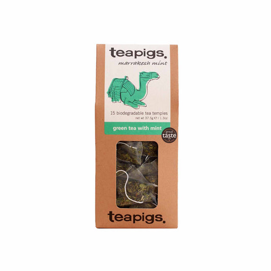 TEAPIGS GREEN TEA WITH MINT 15ct 1.3oz