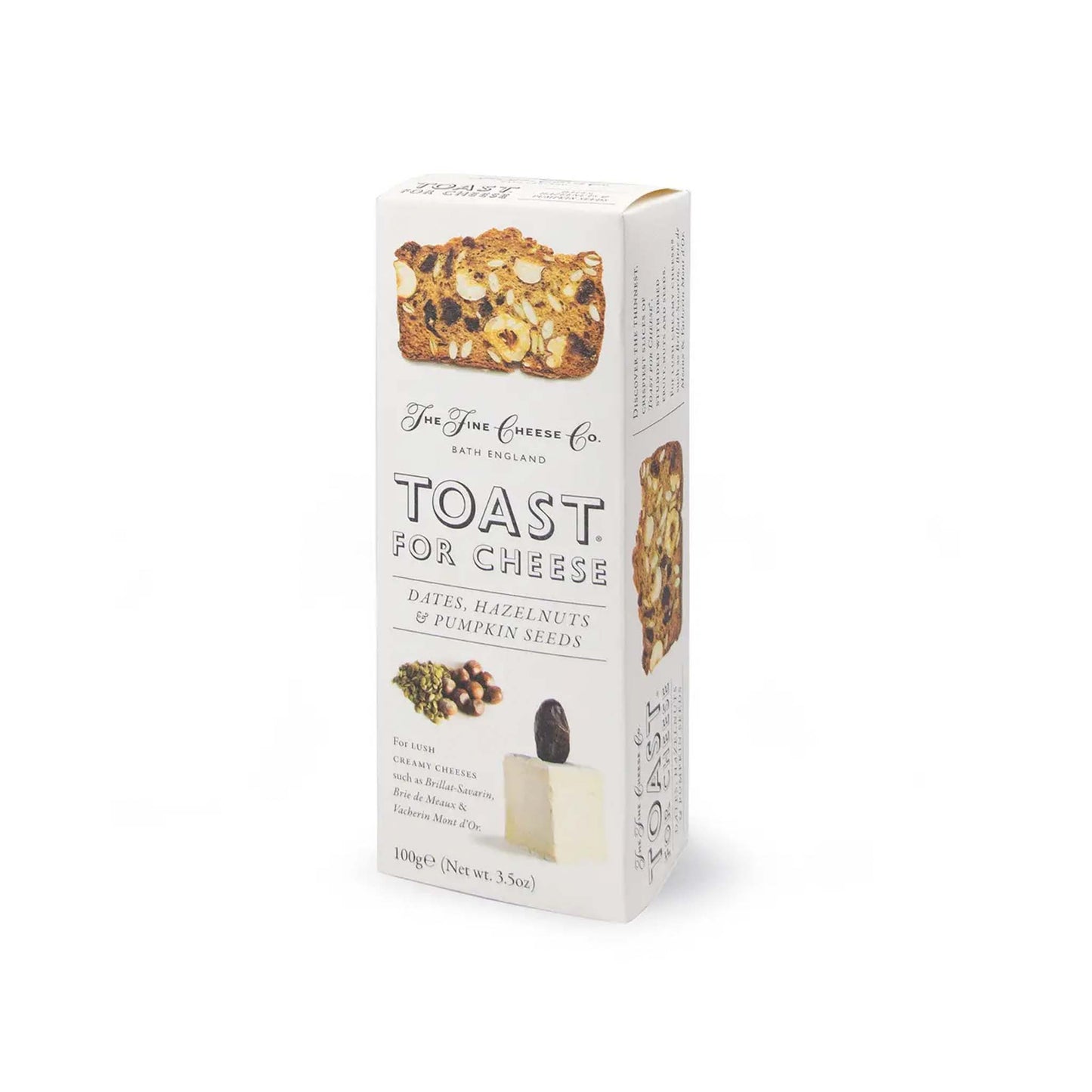 THE FINE CHEESE COMPANY DATES, HAZELNUTS, & PUMPKIN SEEDS TOASTS 3.2oz