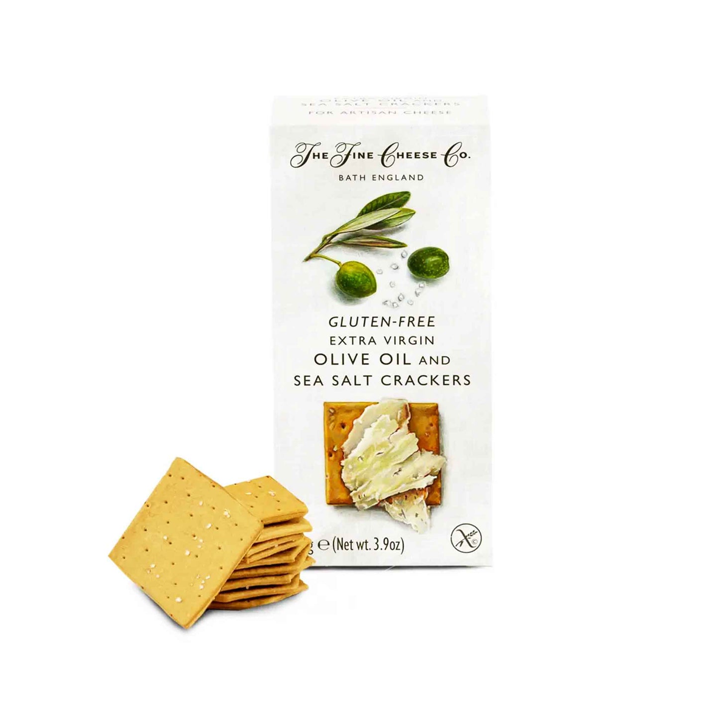 THE FINE CHEESE COMPANY GLUTEN FREE OLIVE OIL & SEA SALT CRACKERS 100g