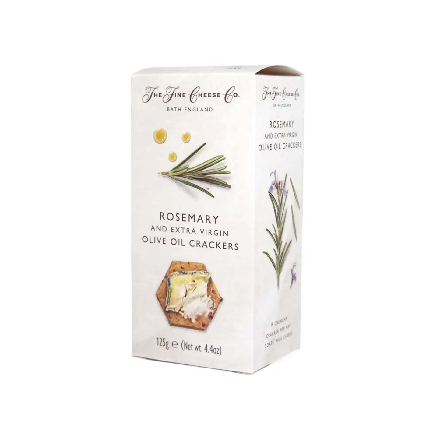 THE FINE CHEESE COMPANY ROSEMARY AND EXTRA VIRGIN OLIVE OIL CRACKERS 125g