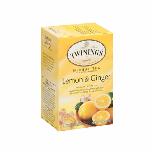 TWININGS LEMON & GINGER HERBAL TEA 1.06oz