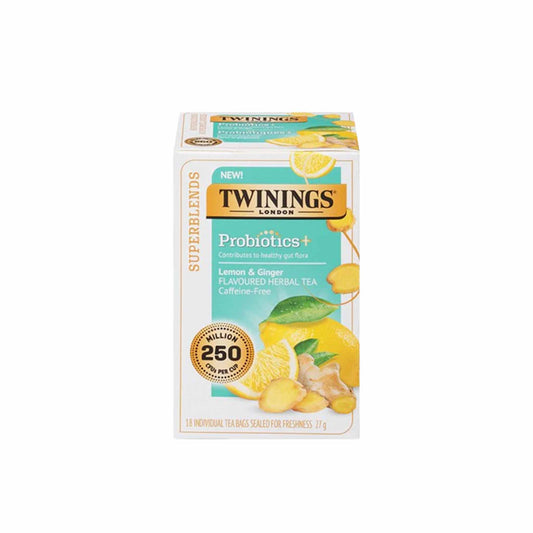 TWININGS PROBIOTIC LEMON & GINGER 0.95oz