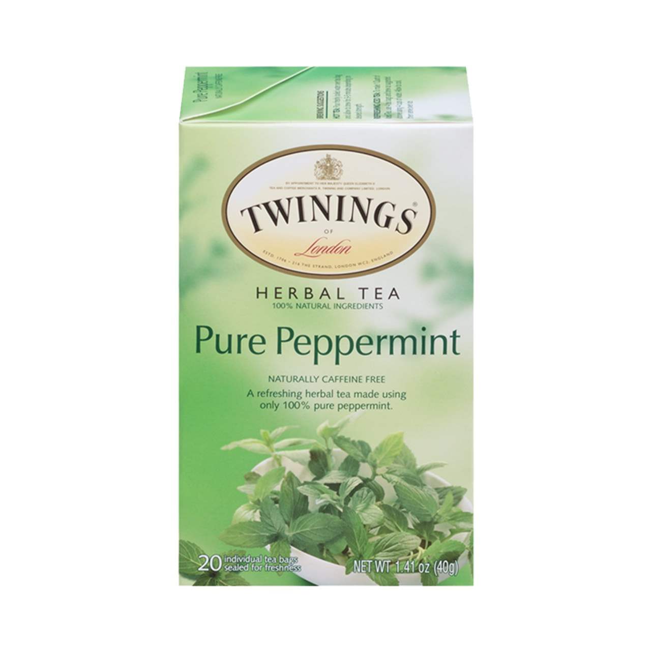 TWININGS PURE PEPPERMINT HERBAL TEA 1.41oz