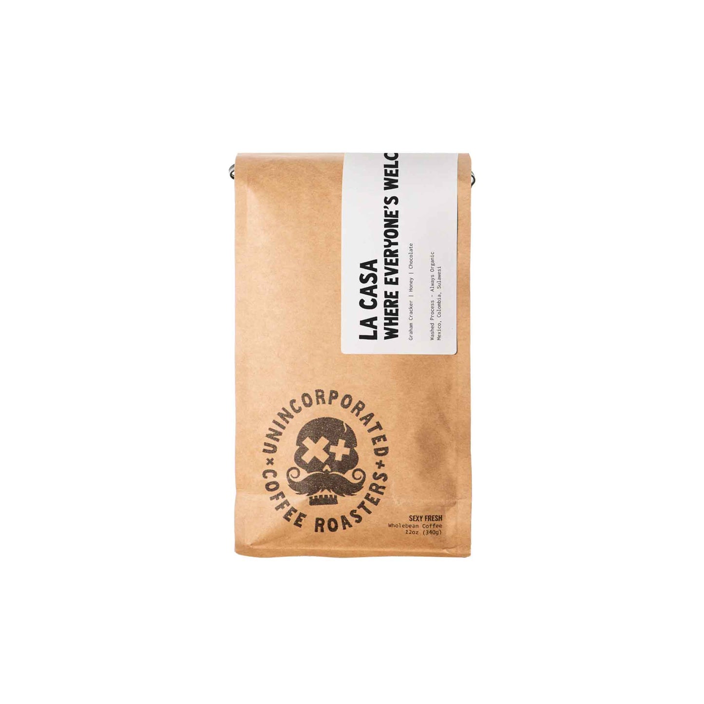 UNINCORPORATED COFFEE LA CASA WHOLE BEANS 12oz