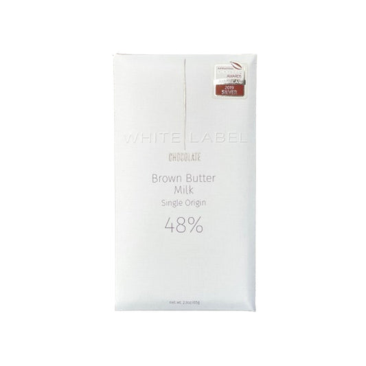 WHITE LABEL BROWN BUTTER MILK 48% DARK CHOCOLATE 65g