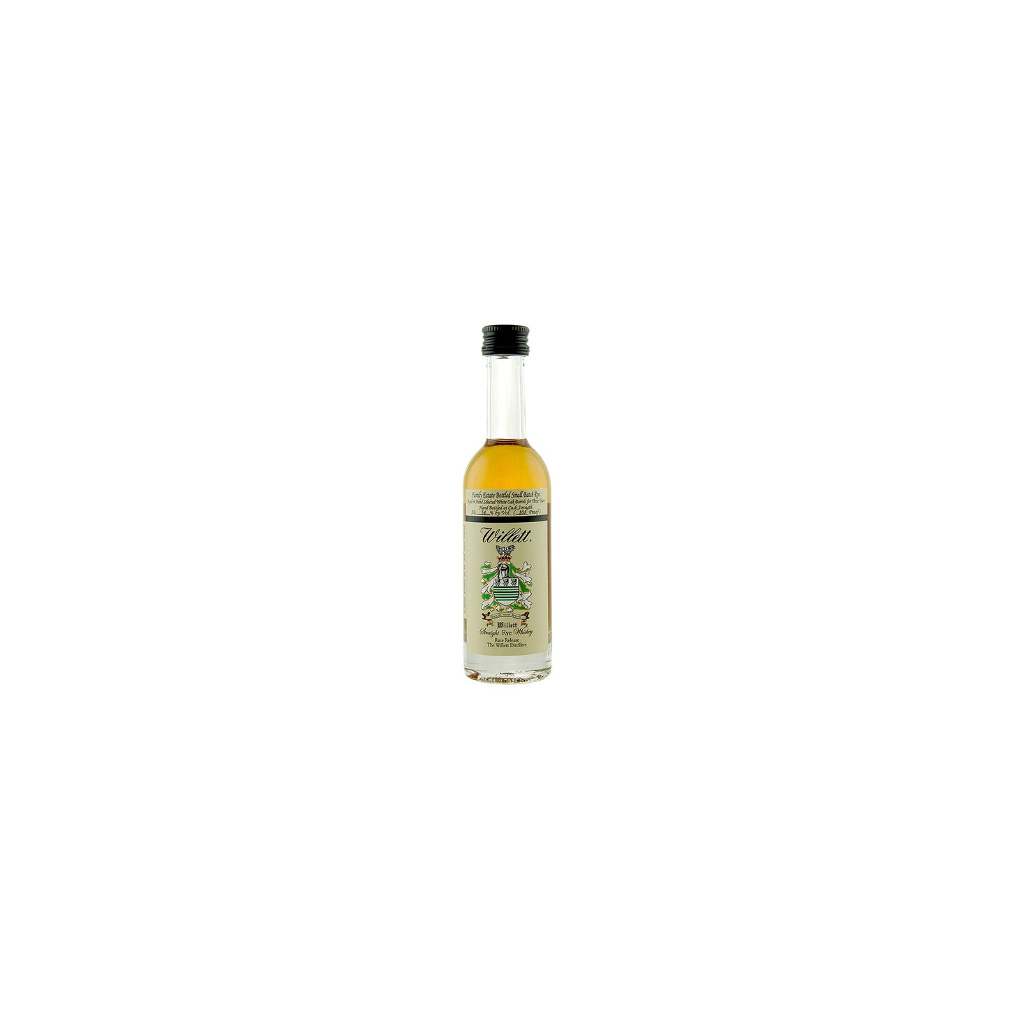 WILLETT 3 YEAR RYE WHISKEY MINIATURE 50ml