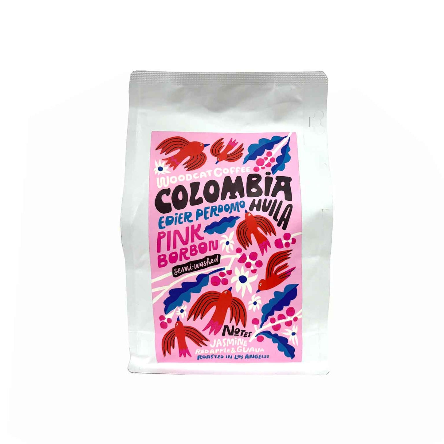 WOODCAT COFFEE COLOMBIA PINK BOURBON 12oz